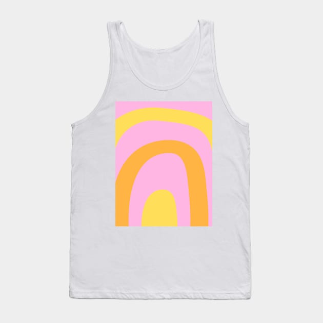 Boho orange and yellow rainbow pattern Tank Top by Word and Saying